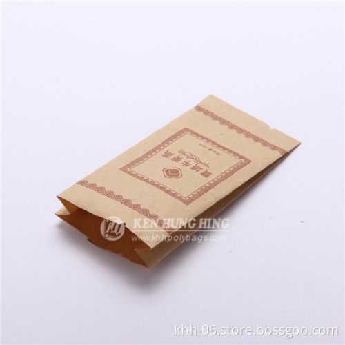Eco Friendly Custom Gusset Recycled Brown Paper Bags for Tea
